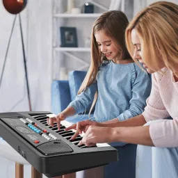 decodazz Electronic Piano Keyboard with 49 keys and Microphone image 2