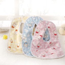 Fast Dry Waterproof Cotton Baby Bib / Apron Useful Baby Shower Gift-image-10