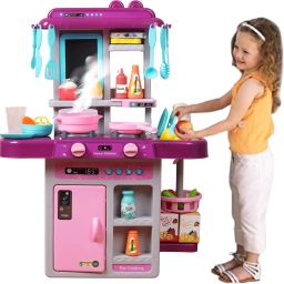 Kitchen Set for Kids Girl 42 Piece , Smoky, Music,Real Water Tap (Pulpal)-image-89