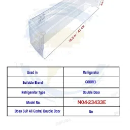 payflip 23433E - Fits Only in Middle Rack Bottle Shelf Compatible With Godrej Eon Model Fridge Door Shelf image 3