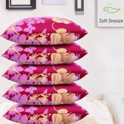Ultra Soft Luxury Microfibre Floral Sleeping Pillow Pack of 5-image-13
