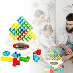 Stacking Balancing Toy Different Shapes 16 Blocks Plastic Building Tetra Tower-picture-6