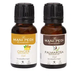 The Mani Pedi Essentials Set Of 2 Brown Printed Ginger and Palmarosa Diffuser Oils 15 ml-picture-11