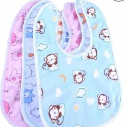Cotton Baby Bibs with Titch Button|Soft Cotton Washable for Babies-picture-25