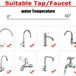 mobixpro Water Faucet Head with Filter & Key | 360° Rotating Tap Nozzle Tap Mount Water Filter image 4