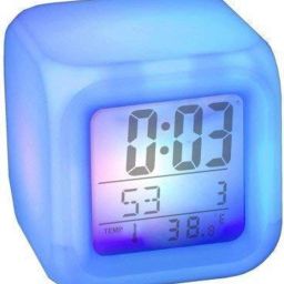 Digital White Clock-image-72