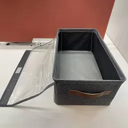 Ashmakam Under Shelf Storage Multipurpose Box for Clothes & Kids Wardrobe Poly-canvas Laundry Bag-image-54