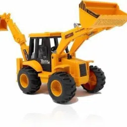 INFINITE POCKET Exclusive Construction Series Set of Construction Vehicles Friction Power Wheels Toys for 3+ Year Old Boys|Kids - 2 in 1 JCB (Yellow, Pack of: 1)-4