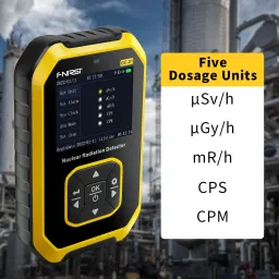 real instruments Geiger Counter Nuclear Portable Radiation Detector With LCD Display EMF Meter Radiation Monitor image 3
