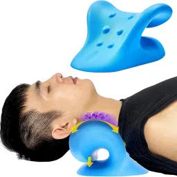 Acupressure Message Pillow Neck Stretcher Cervical Traction Device Pain Relief Neck Support-picture-11