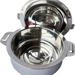 Stainless Steel Double Wall Insulated Casserole with HAVY Steel Lid (2. Ltr) -AP Serve Casserole-image-17