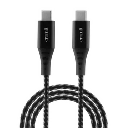 Croma Type C to Type C 3.3 Feet (1M) Cable (Nylon Braided, Grey)-29