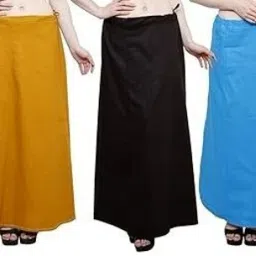 zdea 5 PEICE WOMENS PETTICOAT MULTI COLOUR UNDERSKIRT Cotton Blend Petticoat-image-34