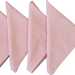 Vissage Pack of 4 Handkerchiefs (Women) Cotton: Pink ["Pink"] Handkerchief-image-44