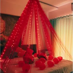 2 Red BackDrop curtain Hook Ribbon LED Light set of 6-25