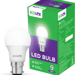 ecolink 9 W Basic Round B22 LED Bulb image 2