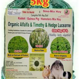Timothy & Oats & Alfalfa Mix hay 5kg , ISO(9001-2015) Certified Liver 5 kg Wet Adult, Senior, Young, New Born Rabbit Food-35