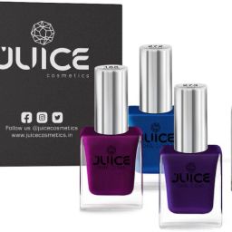 | 3 NAIL POLISH COMBO 05 (PEARLY MAGENTA-188/SAPPHIRE BLUE-272/EMINENCE-273) & 1 NAIL POLISH REMOVER | WATERPROOF & LONG LASTING-21