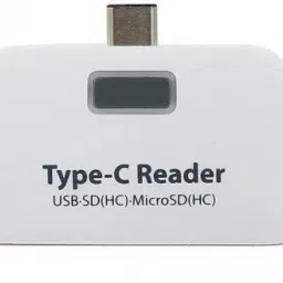 FITUP ™ 3 in1 USB 3.1 Type C USB-C TF SD Card Readers Memory Card Reader OTG For Macbook Tablet Phone Adapter High Speed-Type-018 Card Reader (Metallic White) Card Reader-21