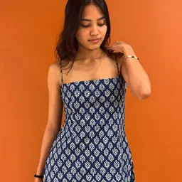NISHORAMA Nihaala Printed Cotton Short Kurti-13