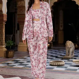 Ragavi Floral Printed Top & Trouser Co-Ords-image-25