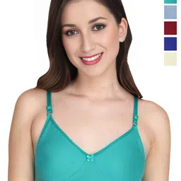 Liigne Women Pack of 5 Full Coverage Lightly Padded Bra-image-87
