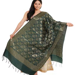 Karthav Fashion Ethnic Motifs Woven Design Dupatta with Zari-picture-26