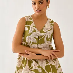 Ancestry Floral Print Cotton Top-picture-50