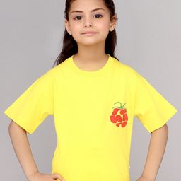DDOUDDOU Girls Drop-Shoulder Sleeves Applique T-shirt-image-39