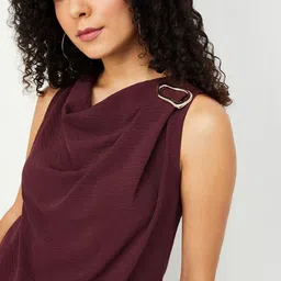 max Women Textured Shoulder Straps Top-picture-39