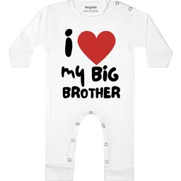 Arvesa I Lobe My Big Brother Printed Bodysuit-image-59