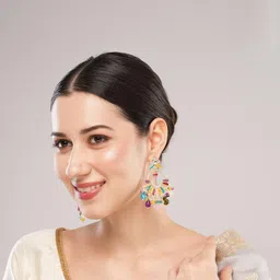 VATSALYA creation Gold-Plated Alloy Earrings-image-23