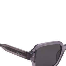 Ted Smith Unisex Rectangle Sunglasses with UV Protected Lens WALT_C2-GREY image 5
