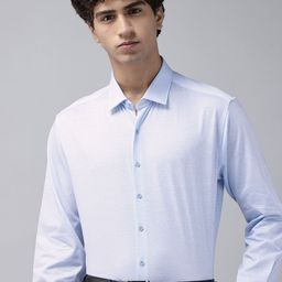 Van Heusen Slim Fit Micro Ditsy Printed Pure Cotton Formal Shirt-picture-14