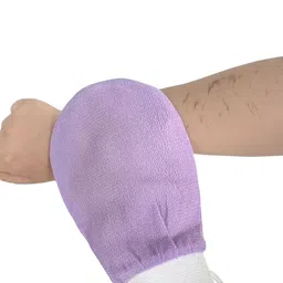 BEUNIXX Exfoliating Bath Glove For Dead Skin & Tan Remover - Purple-17
