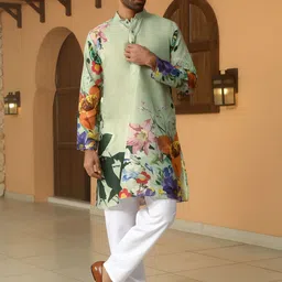 KRAFT INDIA Men Floral Printed Kurta-image-65