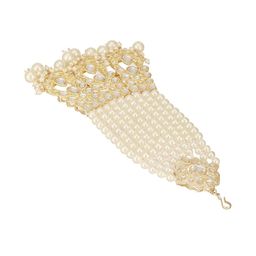 Jazz and Sizzle Gold-Plated Kundan Studded And Beaded Chand Jhumar Passa image 4