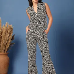 DAEVISH Printed Top & Trousers Co-Ord Set-picture-6
