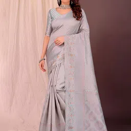 Florence Woven Design Banarasi Saree-image-38