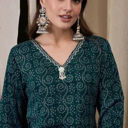 Anouk Women Bandhani Printed Kurta-12