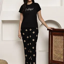 Boston Club Women Printed Pure Cotton Night suit-picture-10