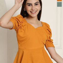 Tromko Women Pack Of 2 Puff Sleeve Top-picture-36