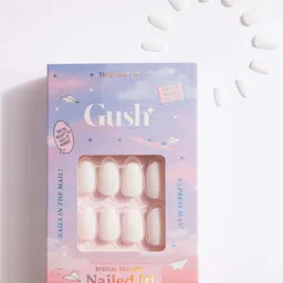 Gush Beauty Nailed It 24Pcs Medium Almond Press On Nails - Milky White-8