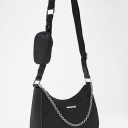 Forever Glam by Pantaloons Structured Shoulder Bag with Applique-14