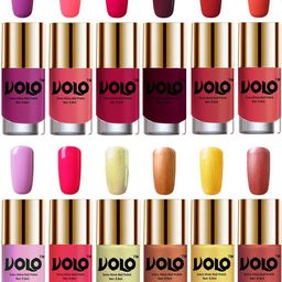 VOLO Set Of 12 Extra Shine Nail Polish- 9.9ml Each-Combo-No-59-14