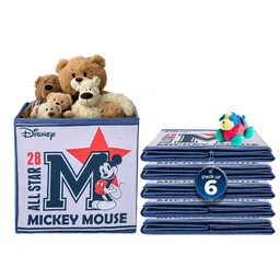 Kuber Industries Navy Blue & White 6 Pcs Disney Mickey Star Multi-Utility Organisers-5