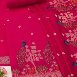 Soch Ethnic Motifs Printed Unstitched Dress Material-10