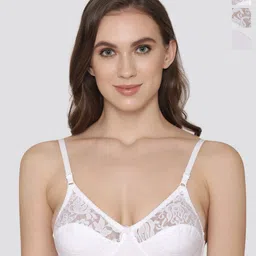 Kalyani Deepali Pack Of 3 Full Coverage Non Padded Lace Everyday Bras- All Day Comfort-picture-45