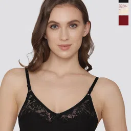 Kalyani Deepali Pack of 3 Lace Non Padded Cut & Sew Cups Everyday Bra with All Day Comfort-picture-55