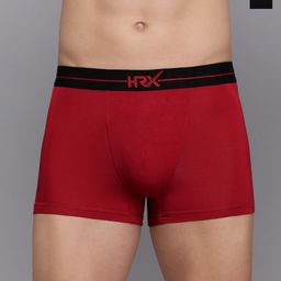 HRX by Hrithik Roshan Pack Of 2 Ultrasoft Mid-Rise Trunks HRX_TRK_002_RD_BLKCM_2PC-picture-12